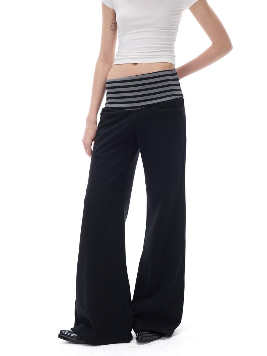 COSTUSTOOT Stripe Stitch Flare Sweatpants