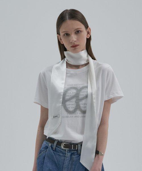Sateen Scarf_White