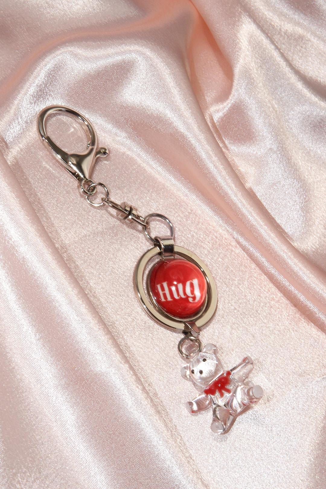 RED TEDDY KEYRING