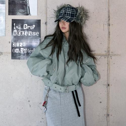 PINCHED BLOUSON JACKET LIGHT KHAKI  블루종 자켓 BR4WZ001