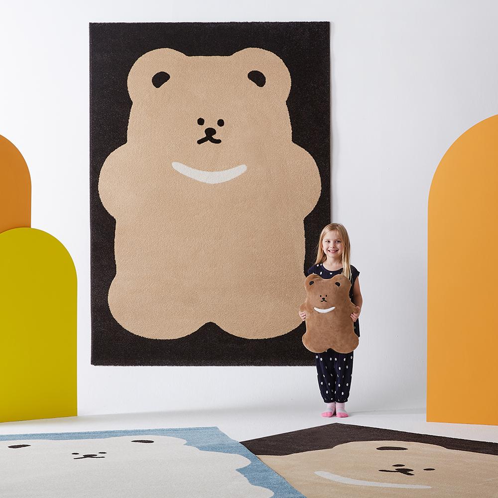 스페인 수입 폭신폭신 쿠키베어 아이방 러그 카페트 2colors