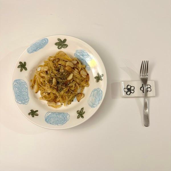 late summer pasta plate