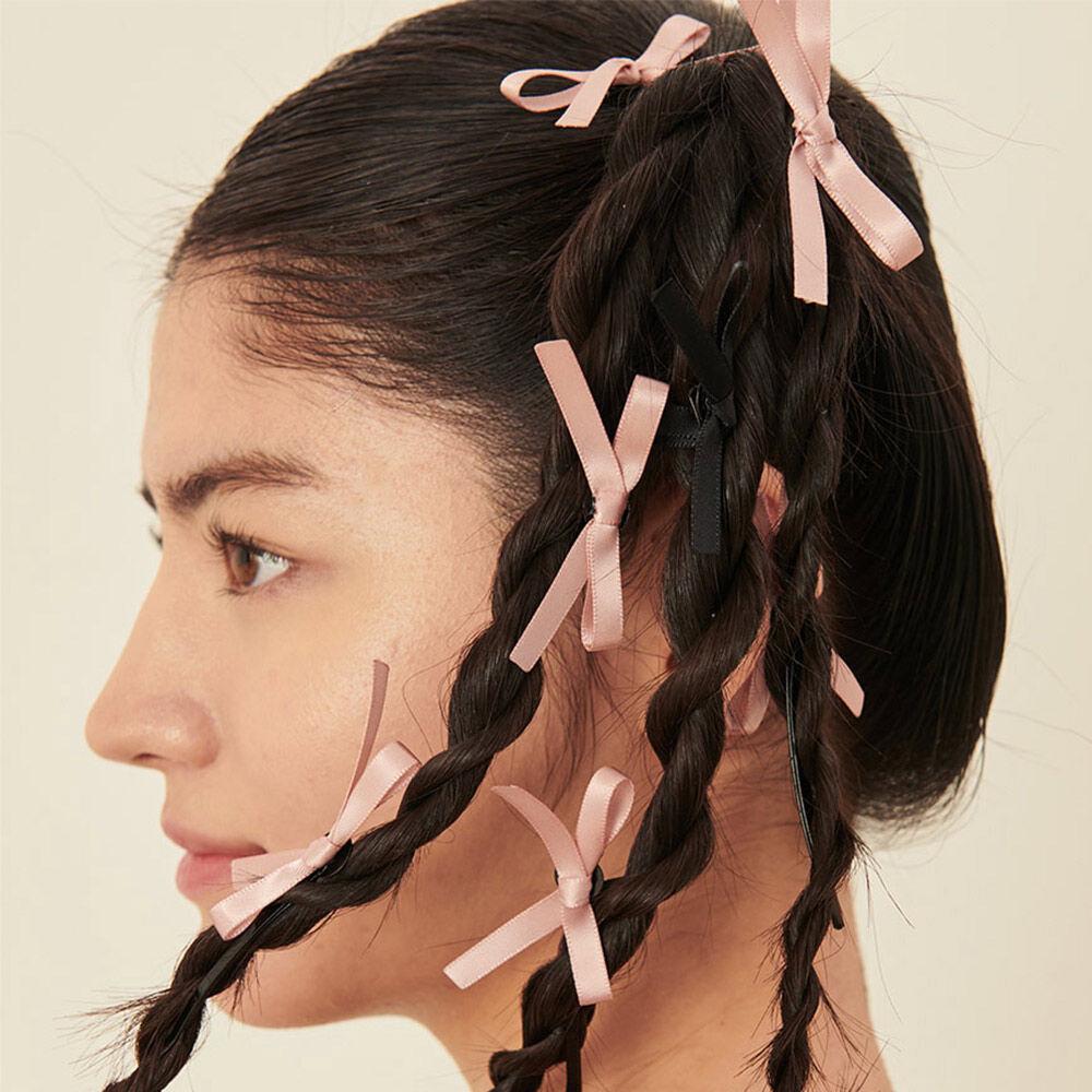 2set)Romantic ribbon Hairpin[2color]