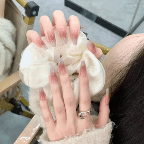 [기획특가] 글로우 스킨 연보라 네일팁