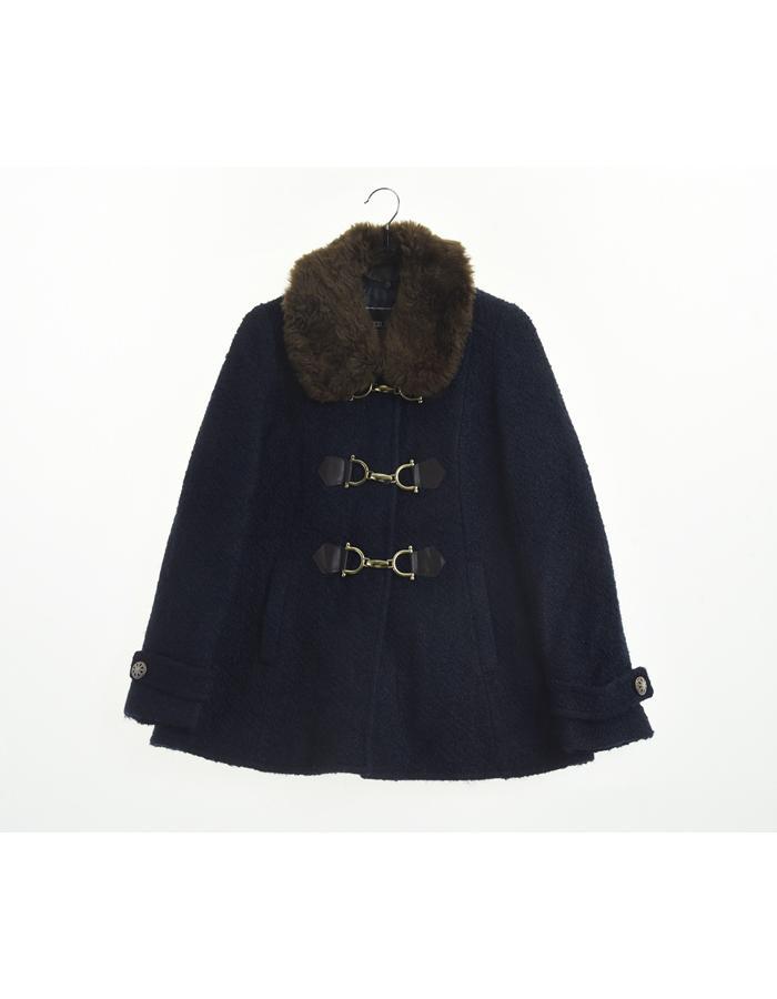 CECIL MCBEE 세실맥비 울 퍼 하프 코트/WOMAN M