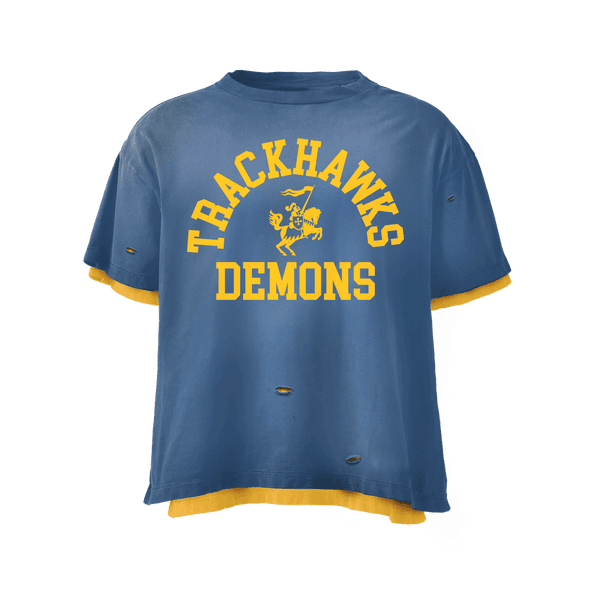 Blue Trackhawk Double-Layer Vintage Tee