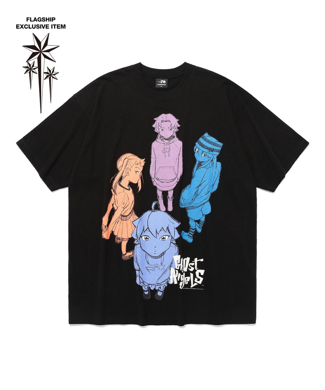GHOST ANGELS COLORED BIG BIG TEE[BLACK]