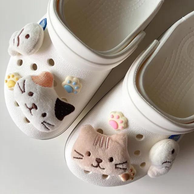 고양이 발바닥 붕어빵 신발꾸미기 참 세트 8pcs