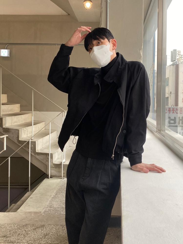 HIGH-NECK BUTTON JK 하이넥 버튼 자켓 (2colors!)