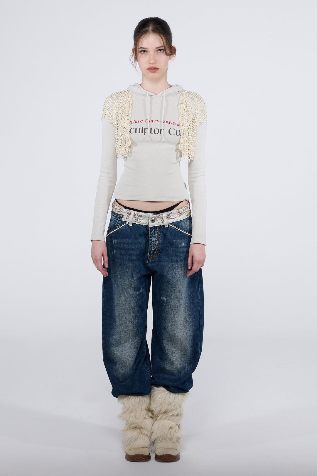 Archive Pigment Hoodie Tee Dusty Ivory