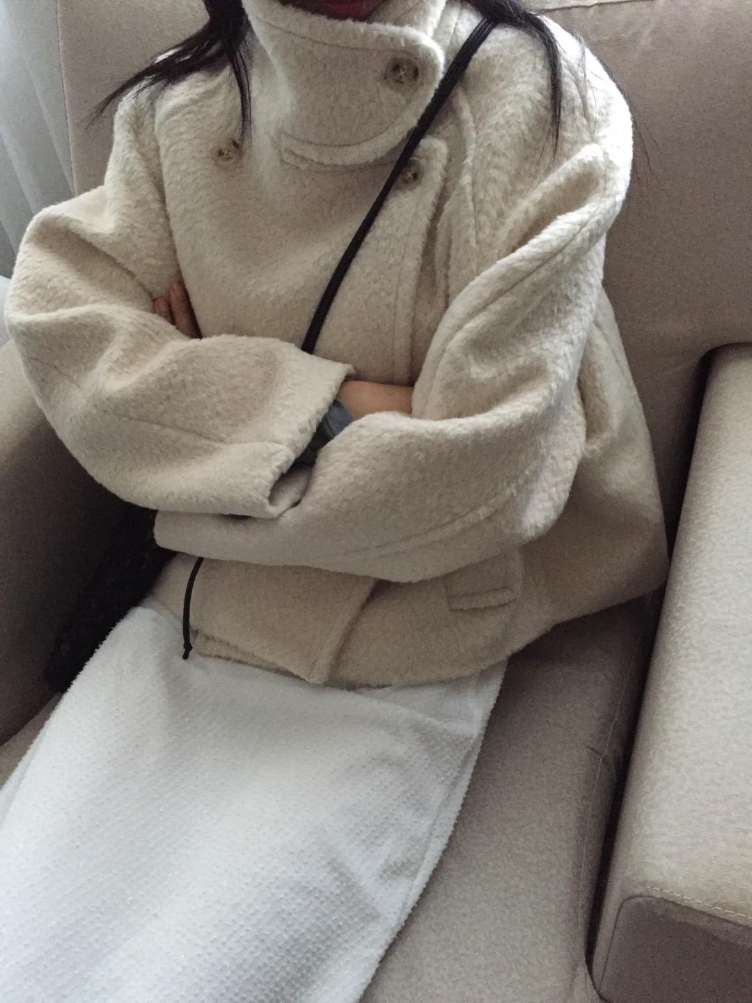 snowy short coat(ivory)