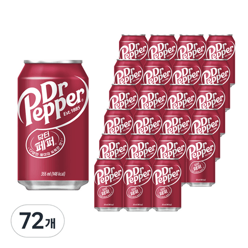 [코카콜라] 닥터페퍼 (뚱캔), 355ml, 72개