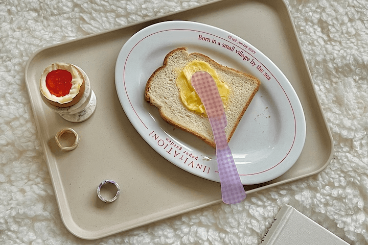 자체제작 바닷마을에서 타원형 플레이트 2color