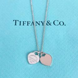 티파니앤코 루베이도 미니더블하트태그 목걸이