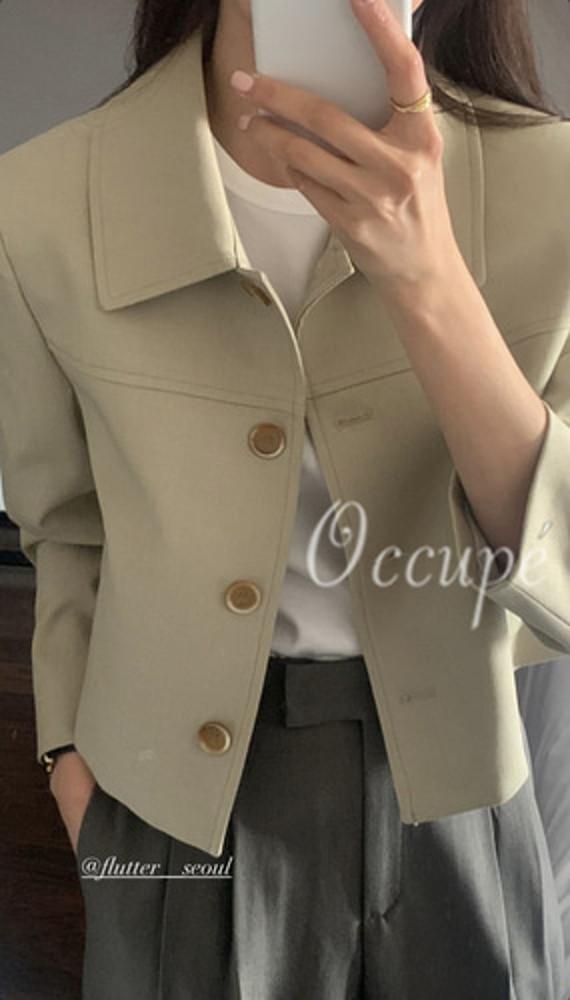 플러터 워크 자켓 (2col) flutter 봄 숏자켓