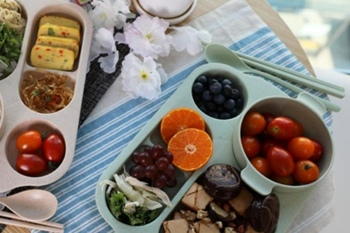 1+1 파스텔 다이어트 성인 식판 세트 4colors