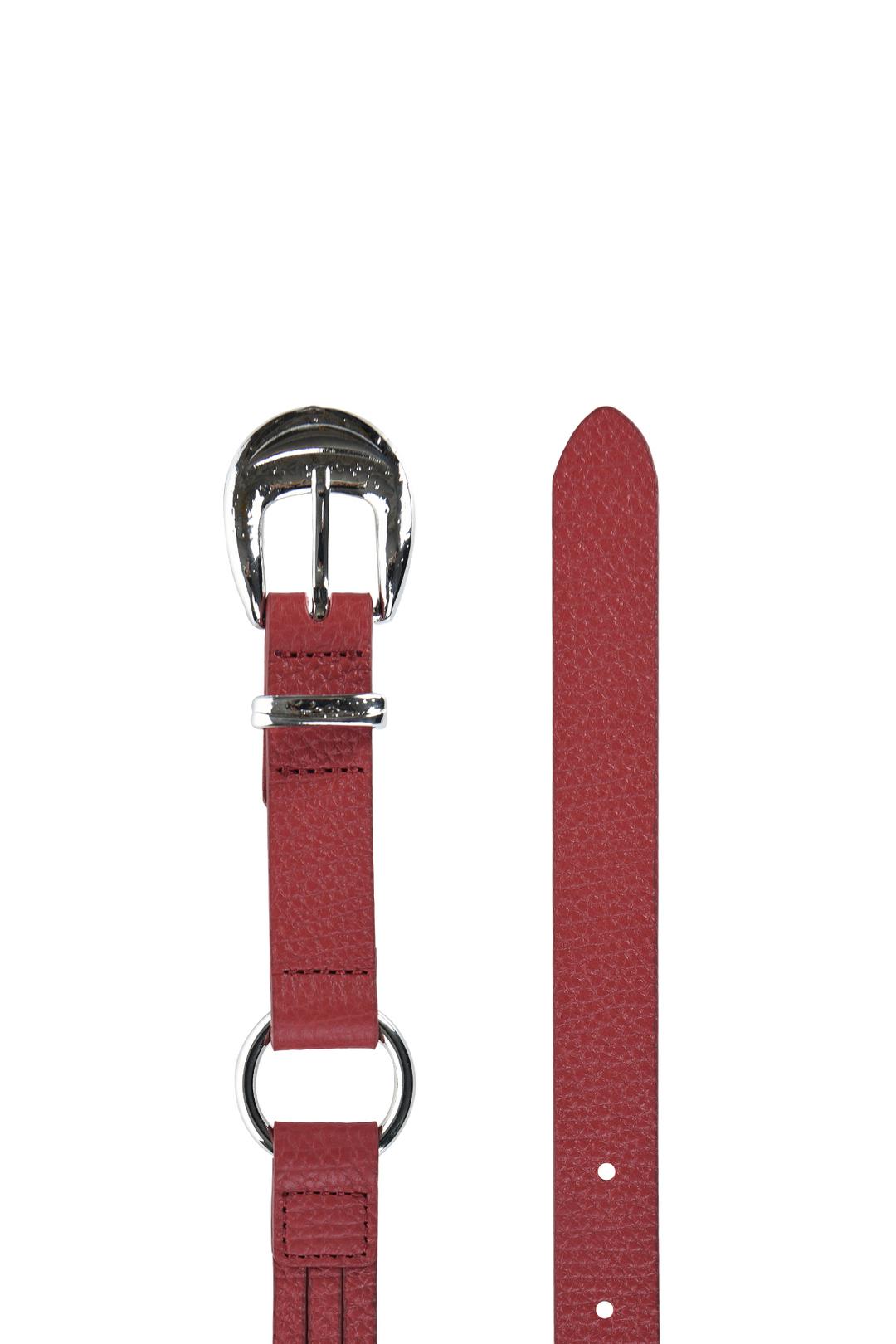 O RING RIVET BELT RED