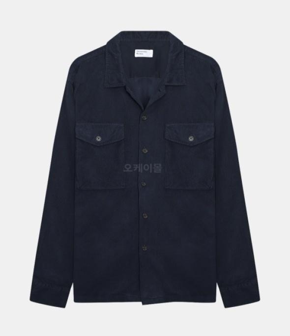 SUPER FINE CORD TRECK SHIRT DEEP BLUE (25651)
