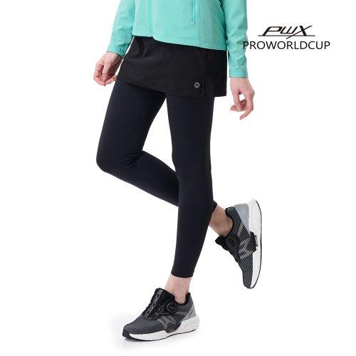 [PWX]Q123-4612-1ZB 여성 투인원 스커트 레깅스