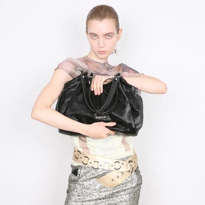 비앙카 백 (PYTHON BLACK)