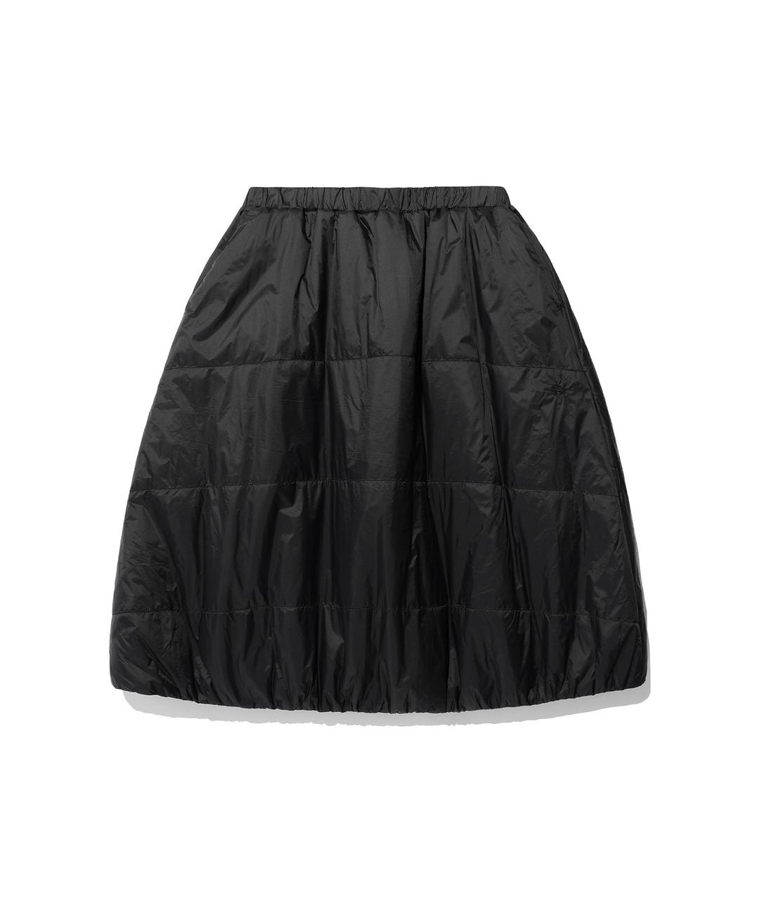 MIDI PUFFER SKIRT[BLACK]