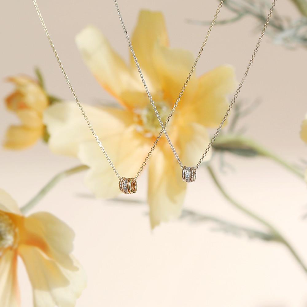 [designed by akif] 안단테 펜던트 다이아몬드 목걸이  (14k 18k)