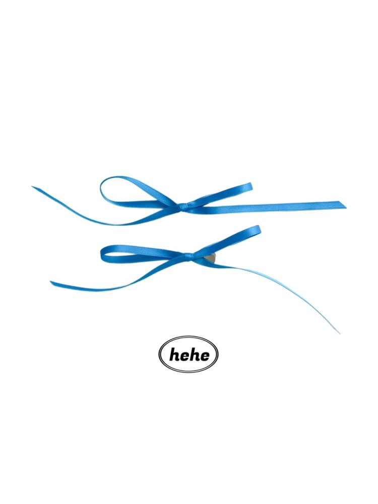 [hehe] 자체제작 블루 리본 헤헤핀 2ps