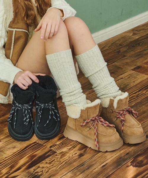 코지 레이스업 어그 부츠 EBAL57765