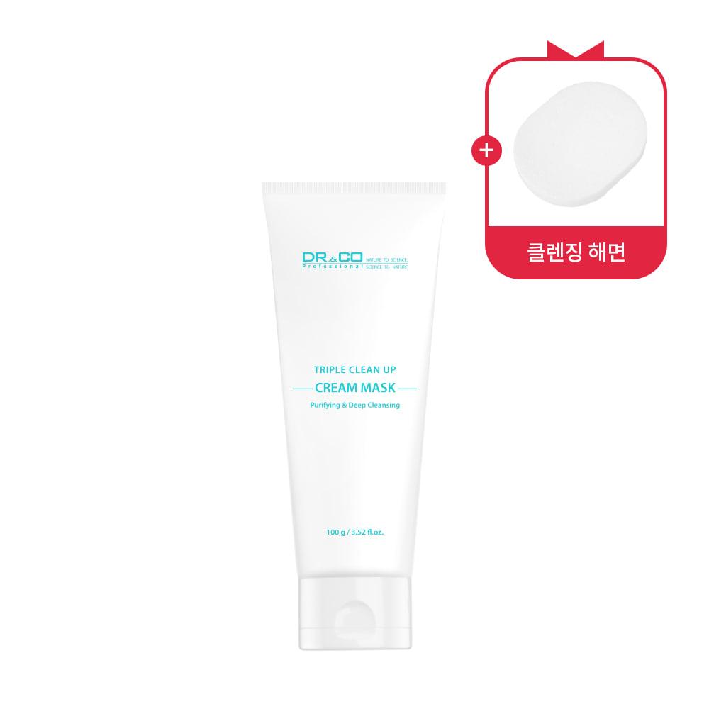트리플 클린업 크림 마스크 100g (해면증정)