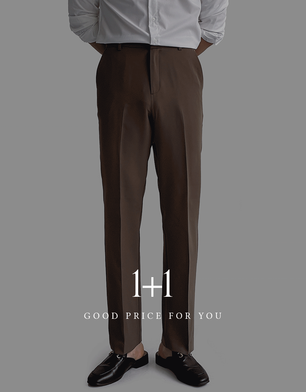 [1+1할인]구김없는 EASY 테이퍼드핏 슬랙스