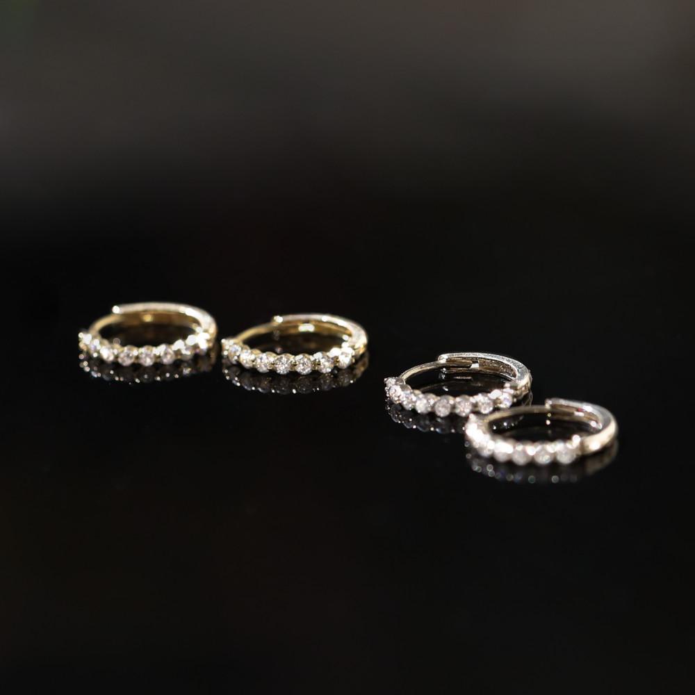 [블랙프라이데이 5%] 14K 레나 365 원터치 귀걸이, 14K Lena 365 OneTouch Earrings