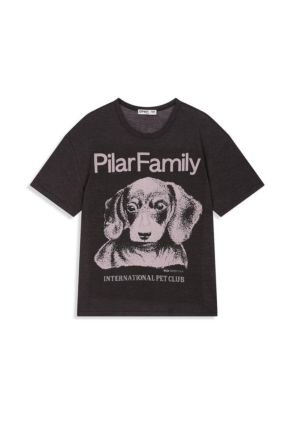 PET CLUB BEAGLE TEE, CHARCOAL