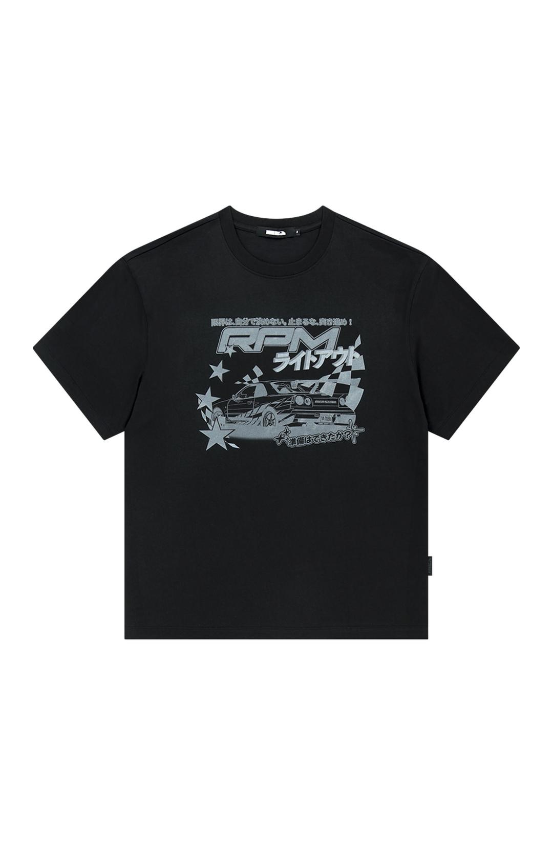 OVERSIZED RACING CAR TOP [BLACK]