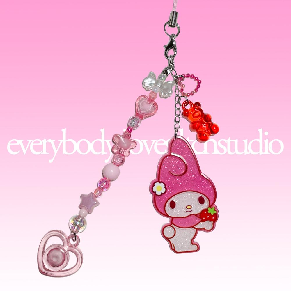 only one keyring [my melody ver3] 마이멜로디 키링 비즈키링 [렛채스튜디오]