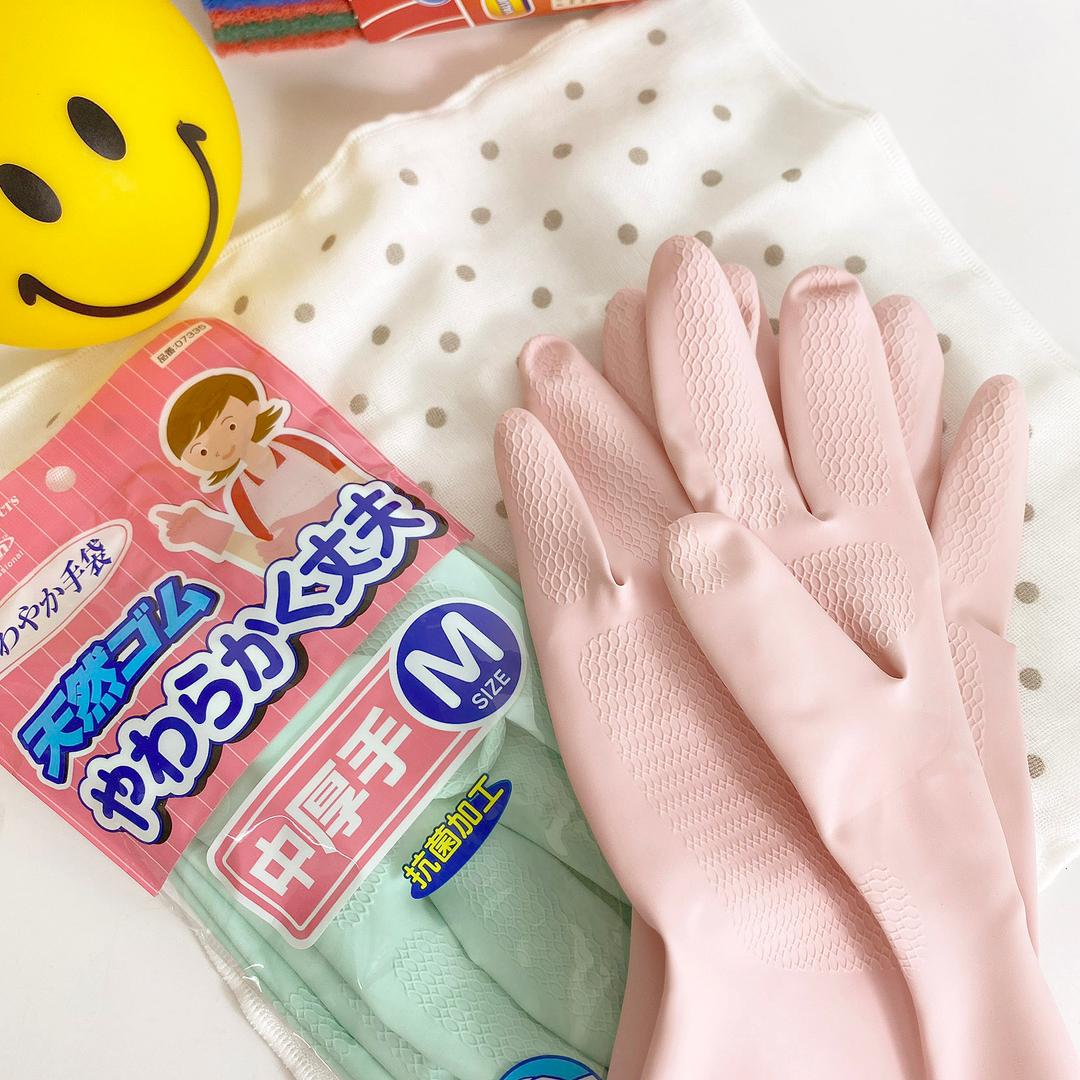 일본 던롭 파스텔 천연 고무장갑 예쁜 작은손고무장갑
