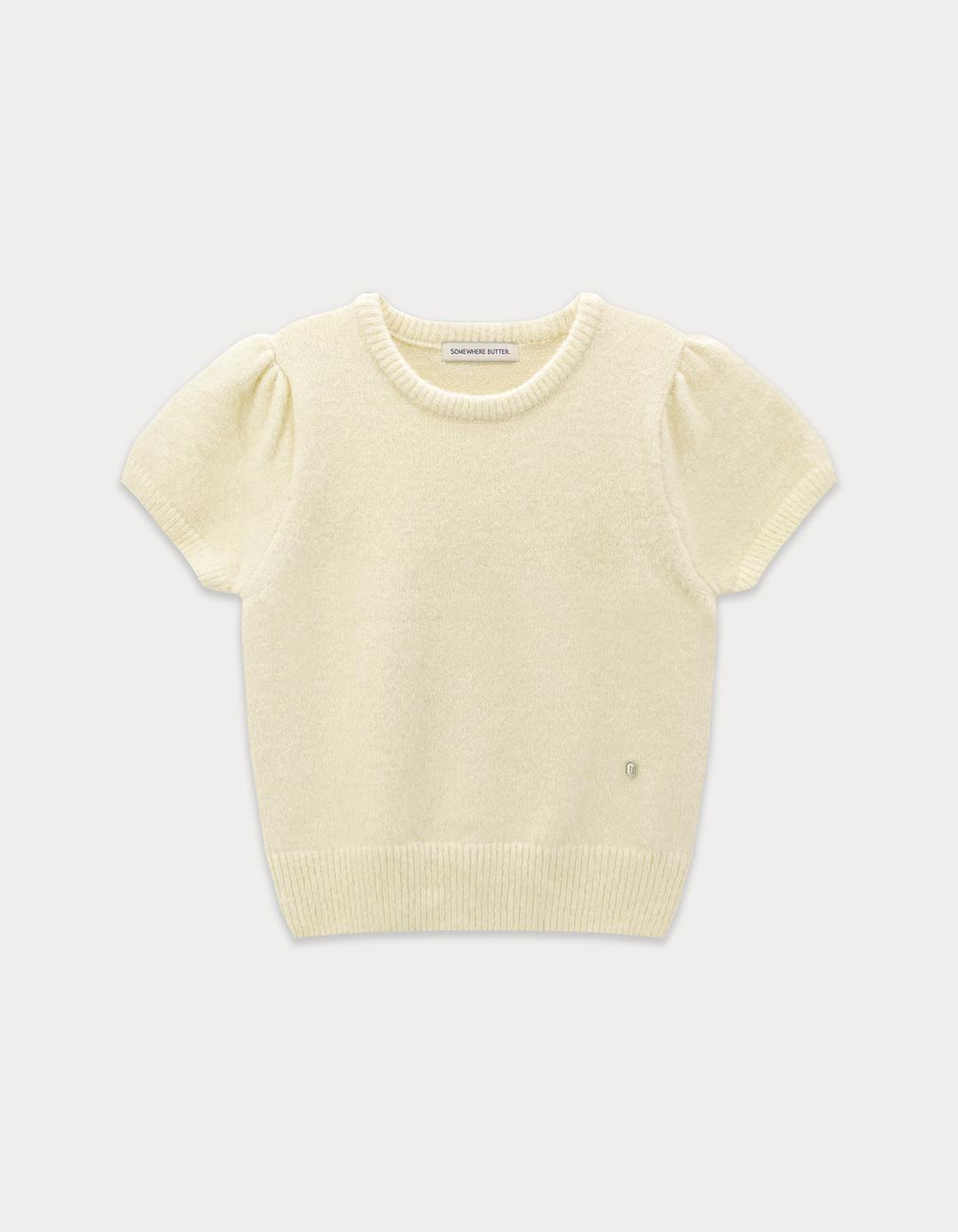 3rd / Emma Half Puff Knit - Cream