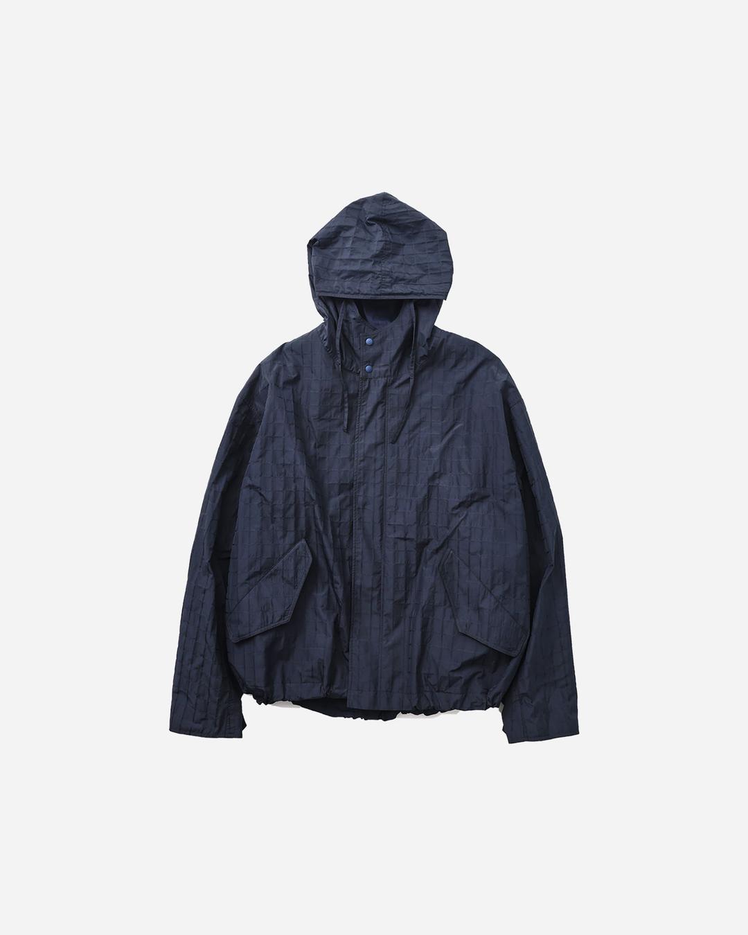 CHECK MID FISHTAIL JACKET (DARK NAVY)