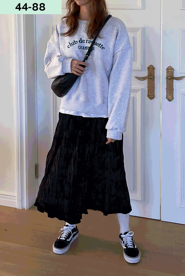 라켓 자수 맨투맨(3color)