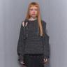 [라이징25%쿠폰]Ribbon One-Shoulder Knit (Black)_F24ZB054