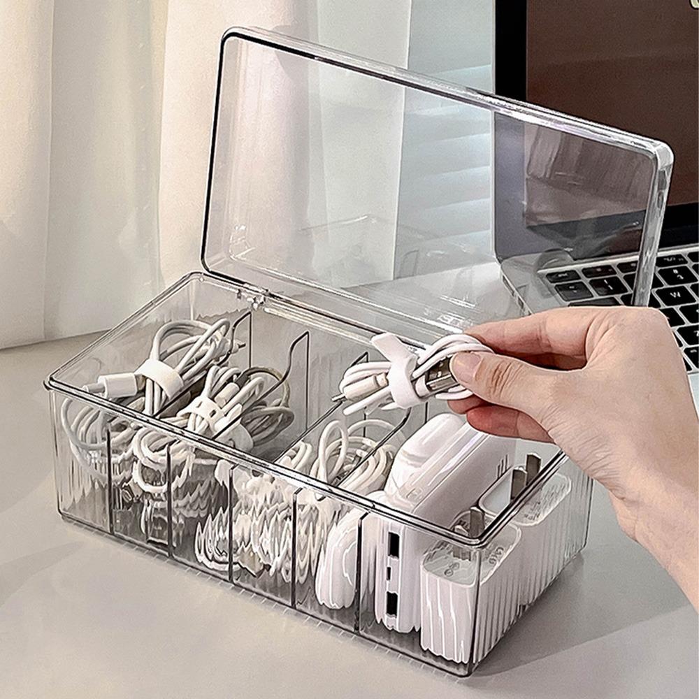 투명 디바이더 다용도 정리함