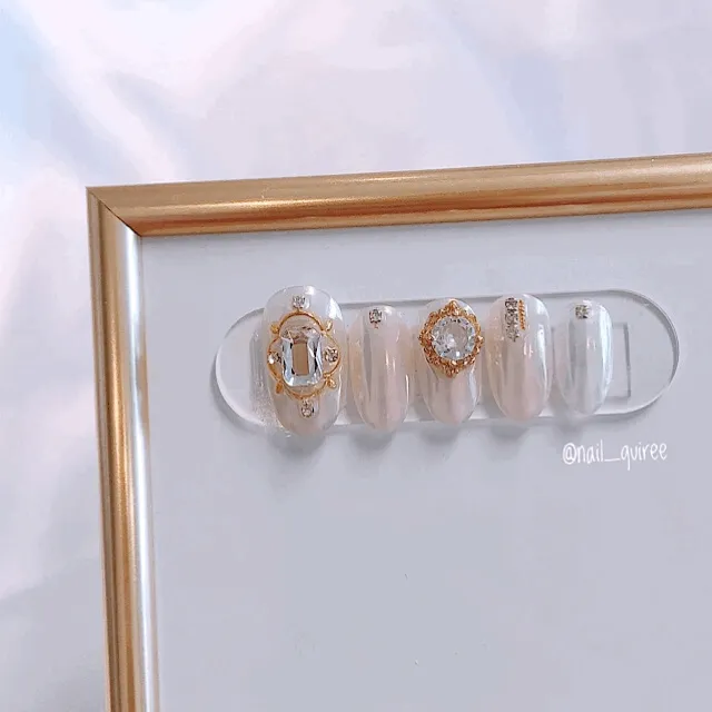 머메이드 퀸 수제네일팁 붙이는 셀프