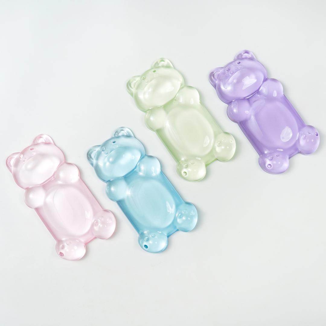 4color 젤리베어 키보드 실리콘 마우스 손목받침대