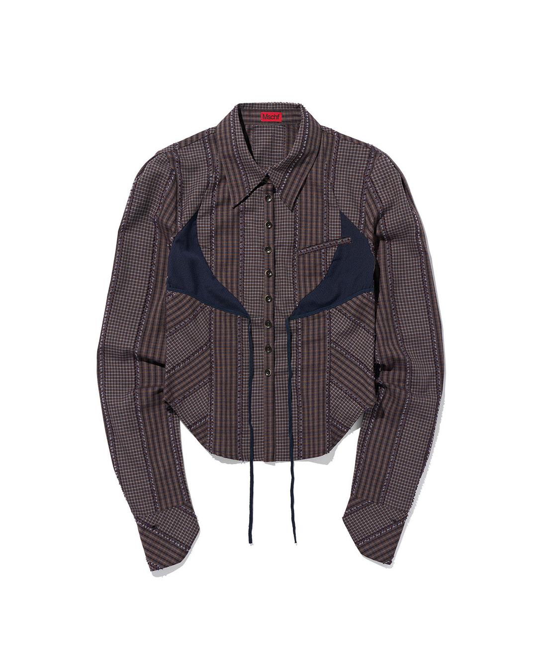 EMPIRE LACE SHIRT_NAVY