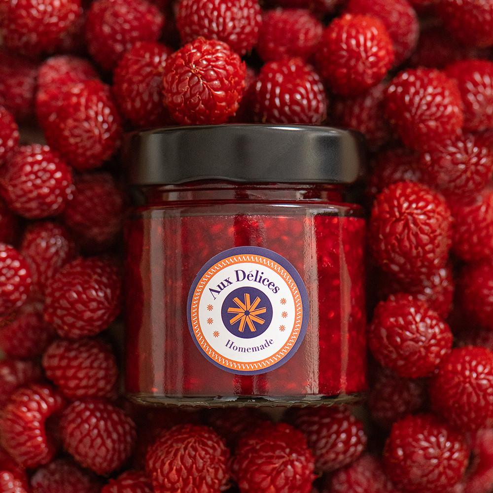 [봄여름 한정 계절잼] 라즈베리와 식용 장미꽃잎 수제잼, 여름 제철 살구잼