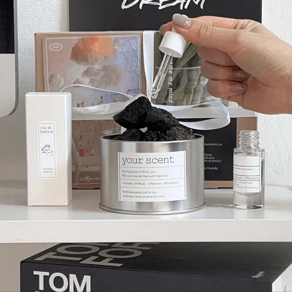 [선물포장] 실버 스톤 디퓨져 8 SCENT 홈데코 실내 오일 방향제