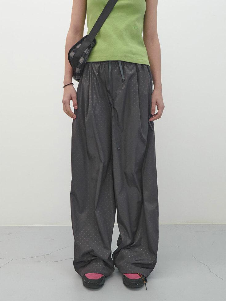 도트 투웨이 밴딩 팬츠 (Charcoal)