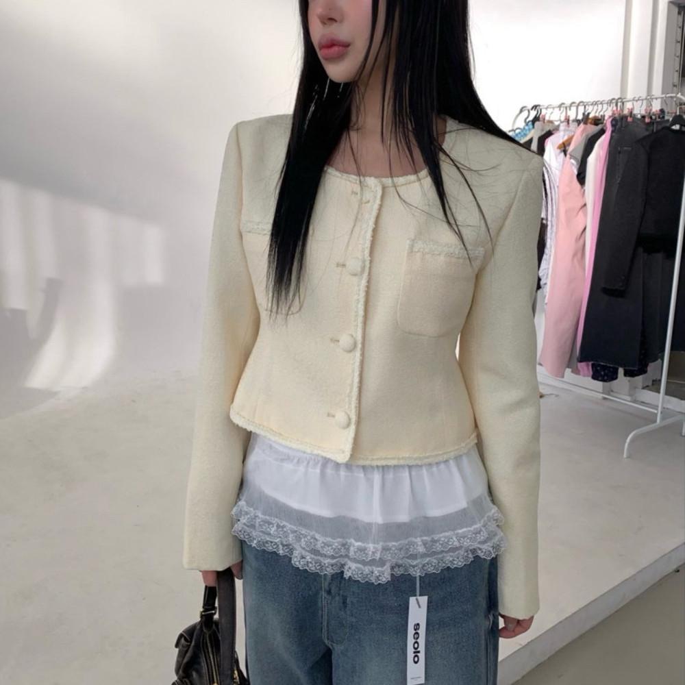 오늘출발 쿠폰 서로 스퀘어 트위드 자켓 (2color) 라디망쉬 : 라 디망쉬