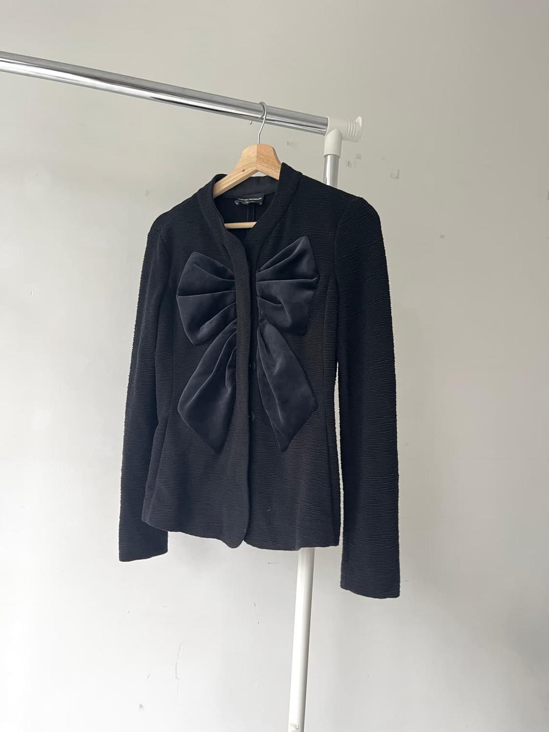 Armani big ribbon ୨ৎ jacket | 후루츠패밀리
