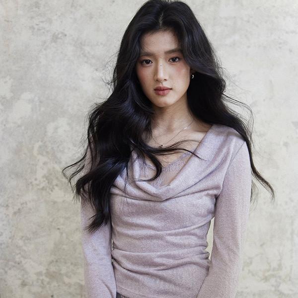 이너 레이스 드레이프 롱슬리브