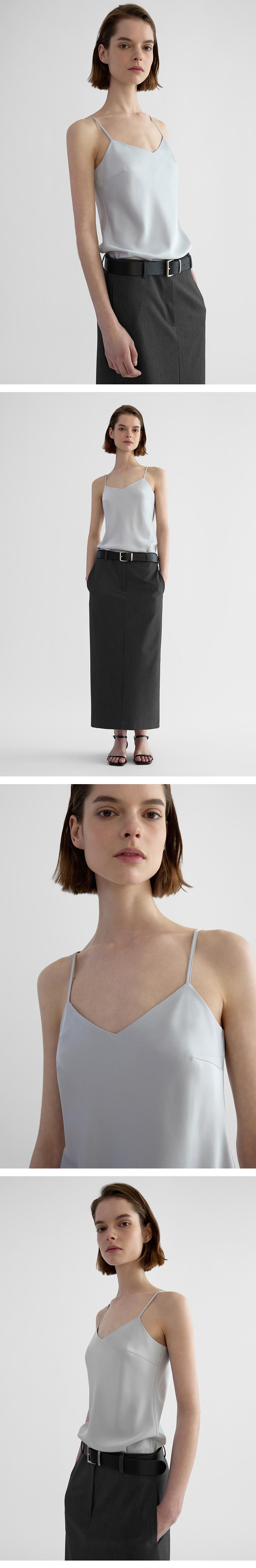 ONE * 새틴슬리브리스_실버그레이